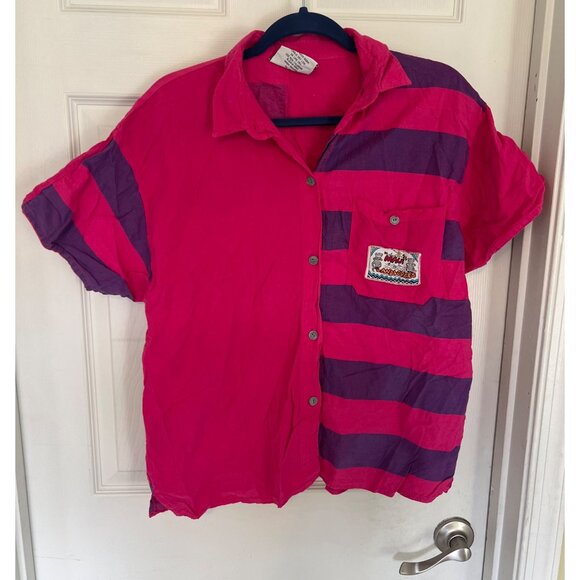 International Outlook Other - Vintage 80's International Outlook Color Block Button Down Shirt Large